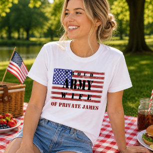 Adicione o nome do seu marido: Camisa de esposa do