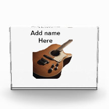 Adicione o nome do texto guitarra acústica castanh