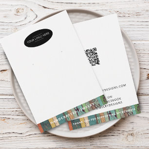 Adicione o seu código QR do logotipo Cartão de Exp