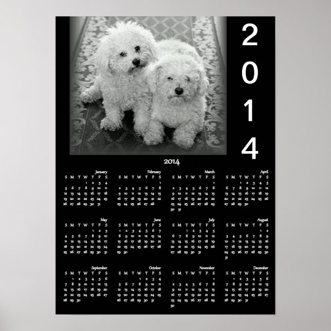 Adicione o seu Poster de Calendário de Fotos 2014 (Frente)