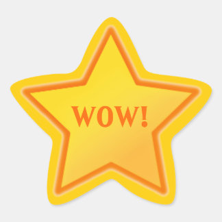 Adicione o seu próprio adesivo de estrela de texto