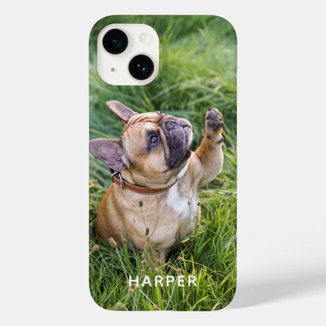 Adicione o seu próprio nome personalizado Pet Dog  (Verso)