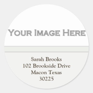 Adicione os adesivos de endereço de imagem