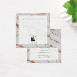 Adicione Rosa de logotipo Dourado Mármaco com bril