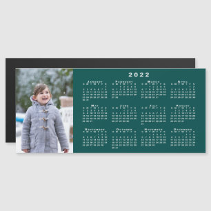 Adicione seu Calendário Foto 2022 no Teal Magnet