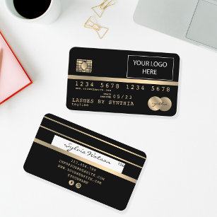 Adicione seu cartão de crédito de logotipo estilad