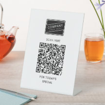 Adicione seu código QR e logotipo comercial