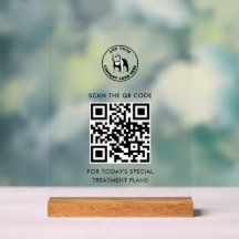 Adicione seu código QR e o logotipo de empresa téc
