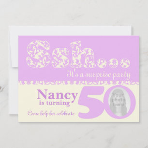 Adicione seu convite de aniversário de 50 anos pa