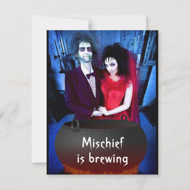 Adicione seu convite para o Dia das Bruxas (Frente)