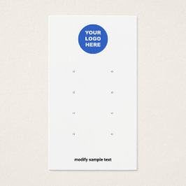 Adicione seu logotipo 8 Stud Earring Buraco Displa