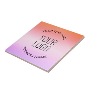 Adicione Seu Logotipo Cores de Gradiente de Pôr