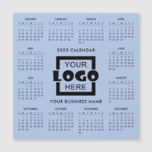 Adicione seu logotipo de empresa para 2025 Calendá