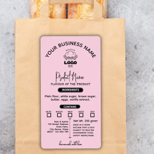 Adicione seu logotipo etiqueta de alimentos da Cot
