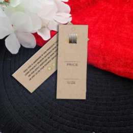 Adicione Seu Logotipo Etiqueta de preço de roupa K