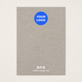 Adicione seu logotipo Kraft entrelaçando placa de 