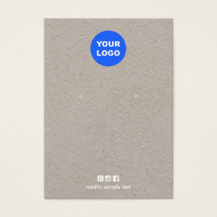 Adicione seu logotipo Kraft entrelaçando placa de