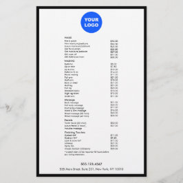 Adicione Seu Logotipo  Menu de Serviços do Salão d