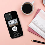 Adicione seu logotipo Texto personalizado Foto da<br><div class="desc">Elegante Adicione seu logotipo com capas de iphone pretas de fotos da empresa de texto personalizado. Adicione seu logotipo,  foto e personalize o texto,  o nome da empresa,  o endereço e as informações de contato.</div>
