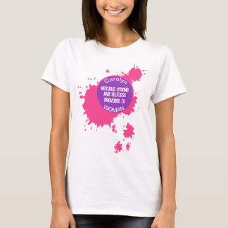 Adicione seu nome - Camiseta de camisola básica fe