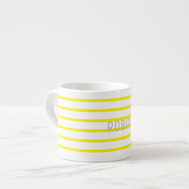 Adicione Seu Nome Caneca de Café Espresso Personal (Frente Esquerda)