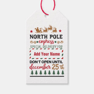 Adicione seu nome - etiquetas de presente