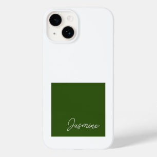 Adicione seu nome moderno e minimalista branco ver