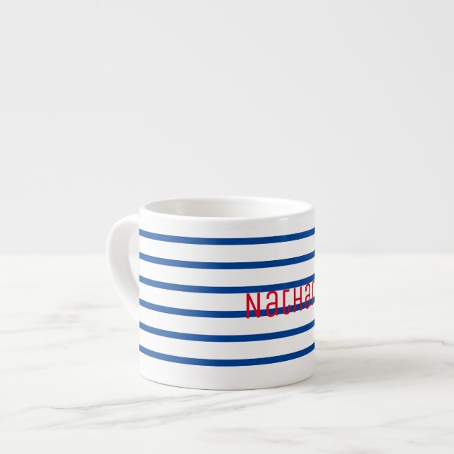Adicione Seu Nome Personalizado Caneca de Café Exp (Frente Esquerda)