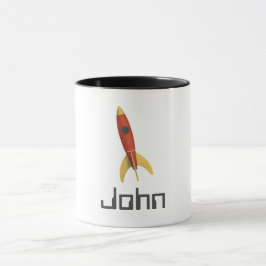 Adicione Seu Nome Rocket 11 oz. Caneca Combo