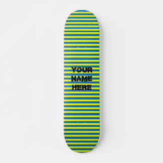 Adicione seu nome Stripes Skateboard