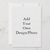 Adicione Seu Próprio Convite de Papel de Design/Fo