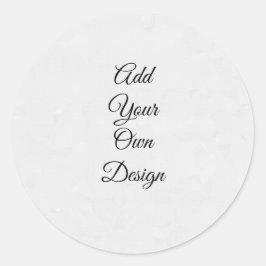Adicione seu próprio design - Adesivo Redondo
