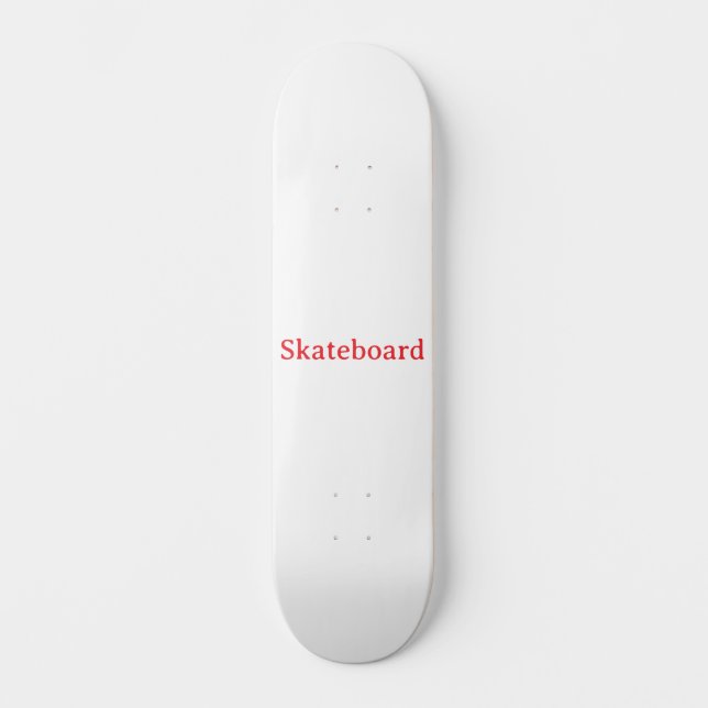 Adicione Seu Próprio Design de Deck de Skate 8" (Frente)