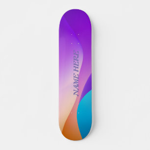 Adicione seu próprio nome personalizado skate pers