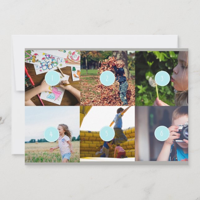 Adicione seu próprio PostCard personalizável de 6  (Frente)