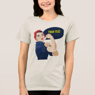 Adicione seu próprio texto à rosie riveter