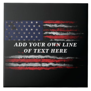 Adicione seu próprio texto no sinalizador america