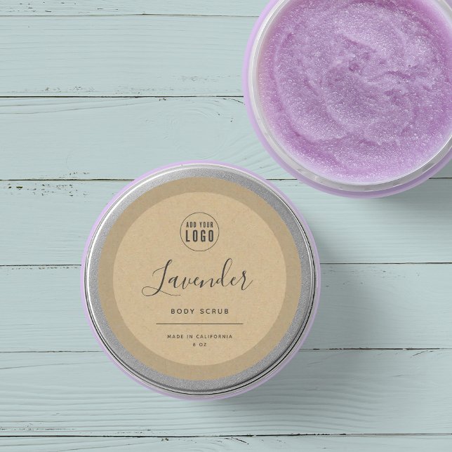 Adicione sua borda do logotipo Etiqueta do produto (Criador carregado)