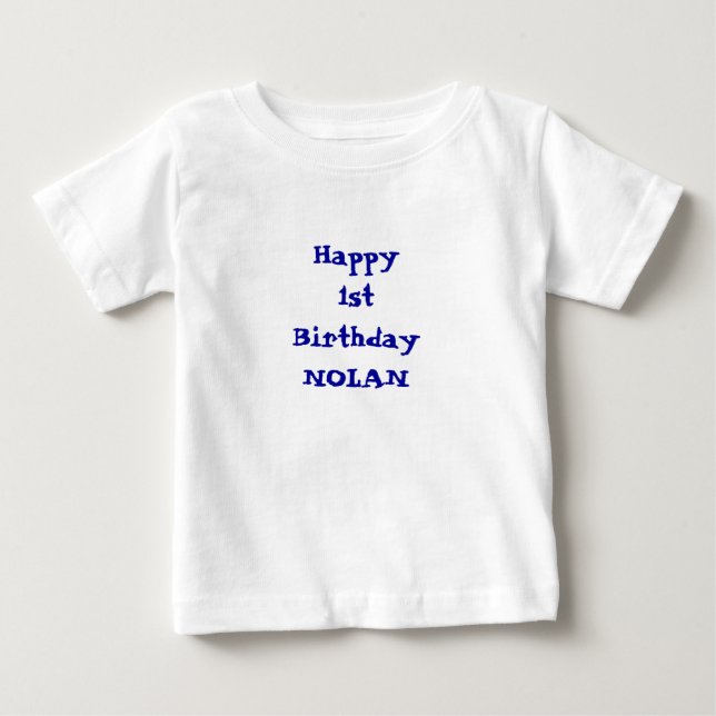 Adicione sua camisa namePersonalized do feliz (Frente)