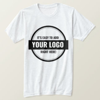 Adicione sua camisa personalizada de logotipo para