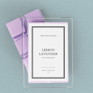 Adicione sua etiqueta de produto de borda negra cl