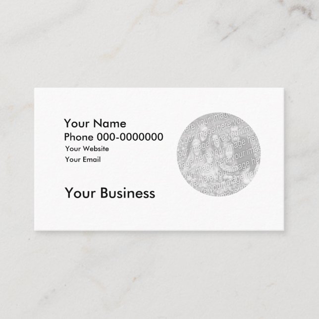 Adicione sua foto ao Cartão de visita (Frente)