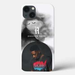 Adicione Sua Foto Arranjada, Cor-de-Mar Preta, Mon