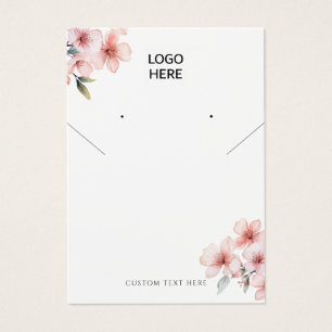 Adicione sua placa de exibição do colar de logotip