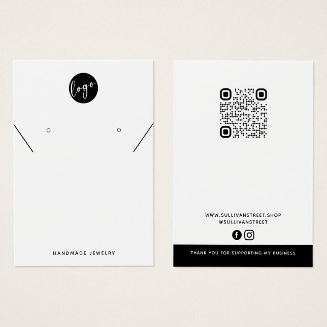 Adicione sua placa de exibição do colar de logotip (Frente & Verso)