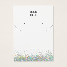 Adicione sua placa de exibição do colar de logotip