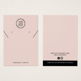 Adicione sua placa de exibição do colar de logotip