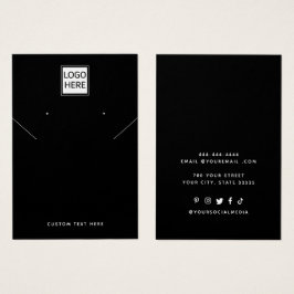 Adicione sua placa de exibição do colar de logotip