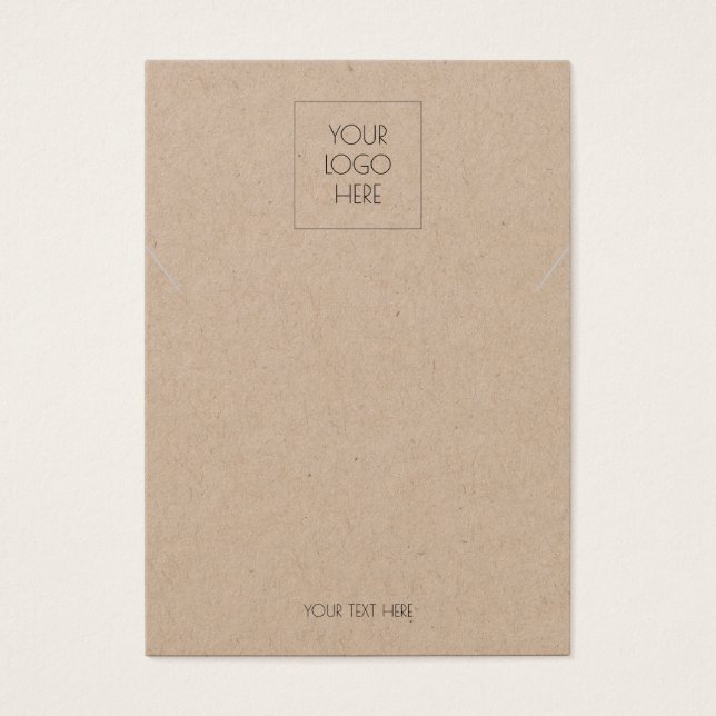 Adicione sua placa de vídeo simples do Colar Kraft (Frente)