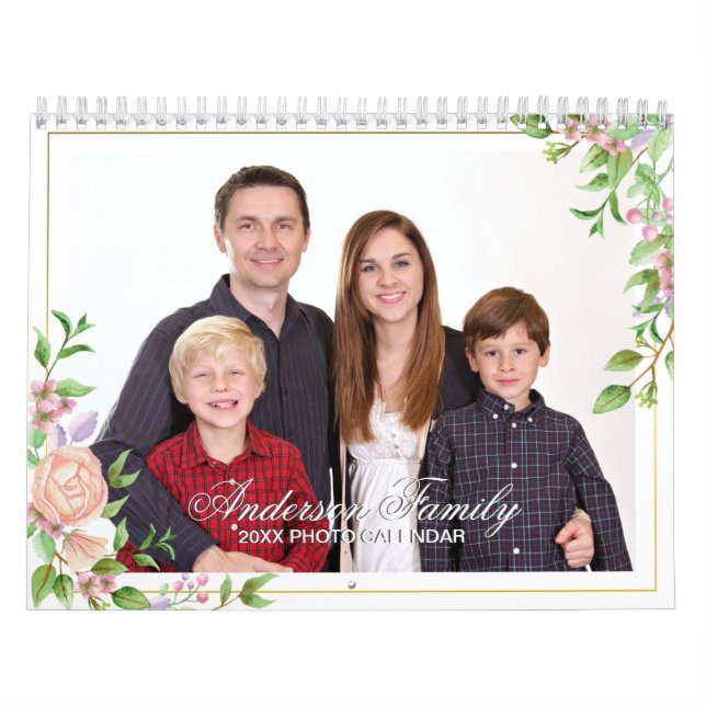 Adicione Sua Própria Foto, 2 Páginas, Calendário D (Capa)